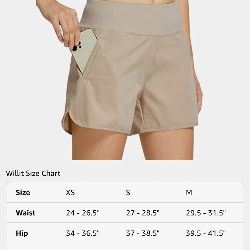 Women's Tan Running, Hiking Shorts XS NWT - Picture 7 of 9